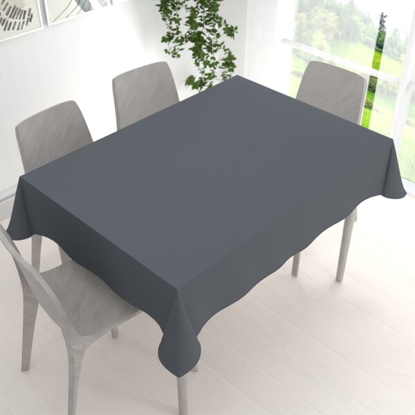 Biante Dekorační obdélníkový ubrus Rongo RG-017 Tmavě šedý 50x100 cm