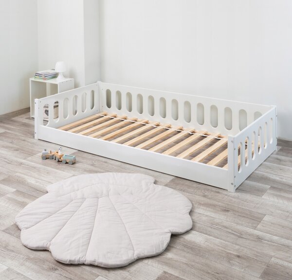 Dětská Montessori postel NOMI 2v1 - 160x80 cm - bílá