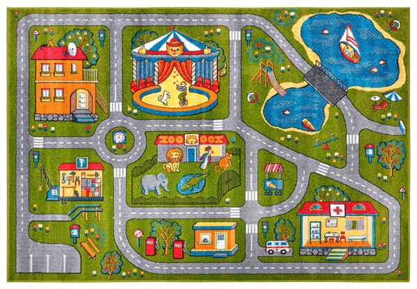 Hanse Home Collection koberce Dětský koberec New Adventures 105298 Green - 80x150 cm