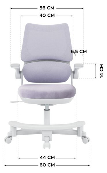 Dětská otočná židle Mark Adler Junior 5.7 Purple