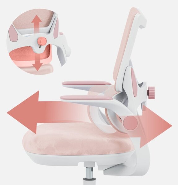 Dětská otočná židle Mark Adler Junior 5.7 Pink