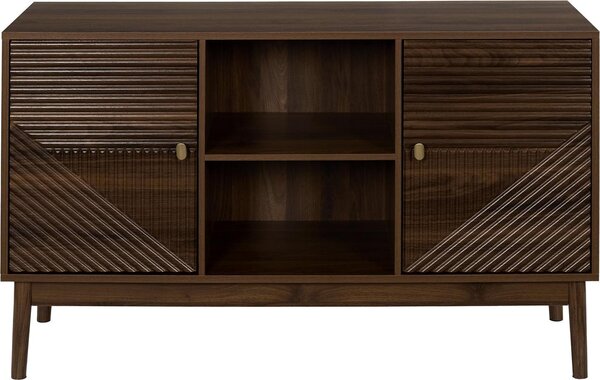 HowHomely | Komoda - Příborník - 120 x 40 x 70 cm - Hnědá - Příborník - S dvířky