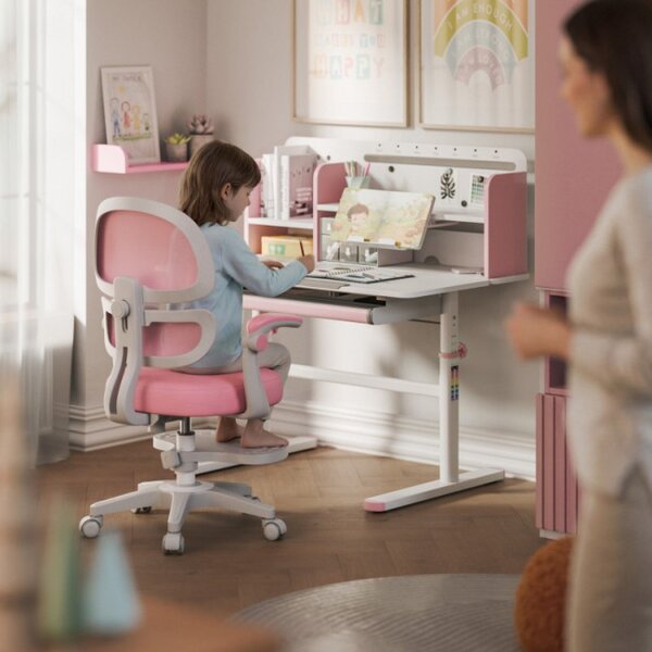 Dětský rostoucí psací stůl Mark Adler Study 5.7 Pink