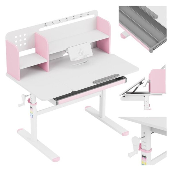Dětský rostoucí psací stůl Mark Adler Study 5.7 Pink