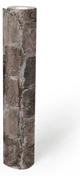 A.S. Création | Vliesová tapeta na zeď Elements 238814-3 | 0,53 x 10,05 m | šedá, černá, béžová