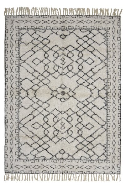 Bavlněný koberec Jaqueline White Cotton 140 × 200 cm