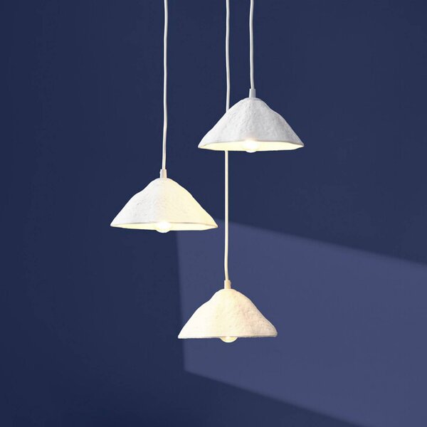 OSRAM Závěsné světlo Decor Lotus Leaf, 3 žárovky, bílá, papír, E14, stmívatelný, Bílá / opál, Obývací pokoj / jídelna, Papír / lunolit / lunopal