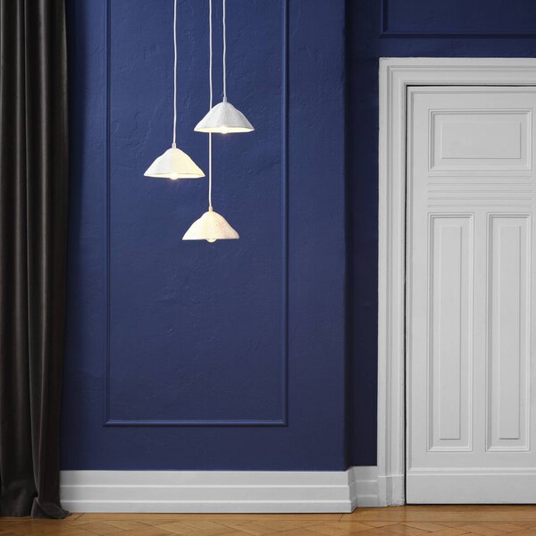 OSRAM Závěsné světlo Decor Lotus Leaf, 3 žárovky, bílá, papír, E14, stmívatelný, Bílá / opál, Obývací pokoj / jídelna, Papír / lunolit / lunopal