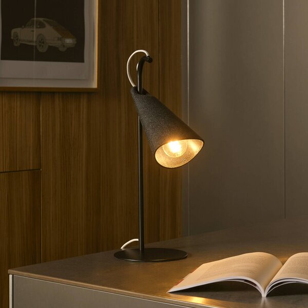 OSRAM Stolní lampa Decor Bell, ocel, E27, výška 50 cm, Černá, Obývací pokoj / jídelna, kov, Moderní