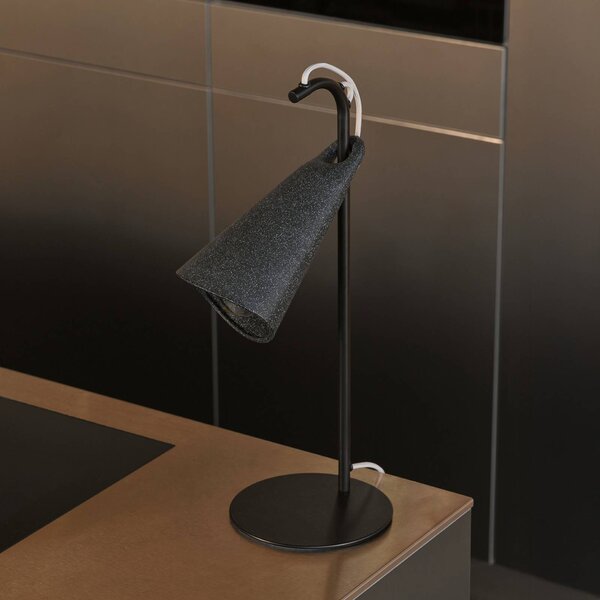 OSRAM Stolní lampa Decor Bell, ocel, E27, výška 50 cm, Černá, Obývací pokoj / jídelna, kov, Moderní