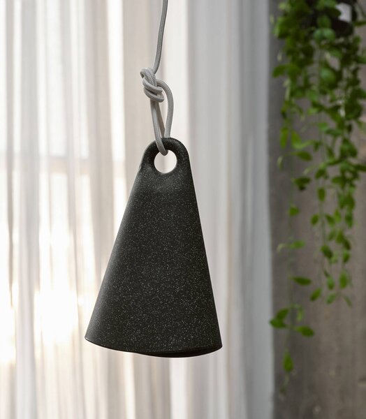 OSRAM Závěsné světlo Decor Bell, recyklovaný plast, E27,, stmívatelný, Černá, Obývací pokoj / jídelna, kov, Moderní