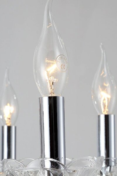 TooLight Křišťálové stropní svítidlo 300752 stříbrné