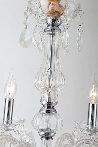 TooLight Křišťálové stropní svítidlo 300752 stříbrné