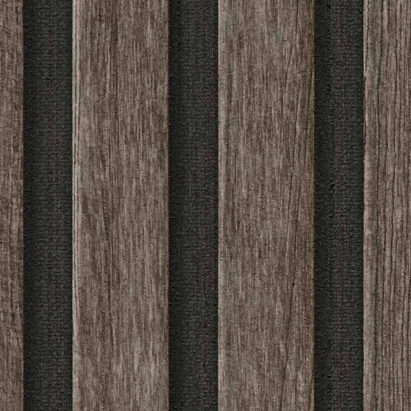 A.S. Création | Vliesová tapeta na zeď Elements 239109-3 | 0,53 x 10,05 m | hnědá, černá