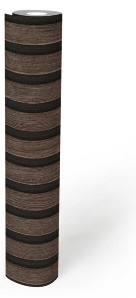 A.S. Création | Vliesová tapeta na zeď Elements 239109-3 | 0,53 x 10,05 m | hnědá, černá