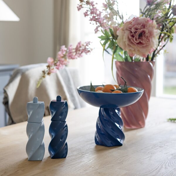 Mlýnek na sůl a pepř Riley Blue – set 2 ks