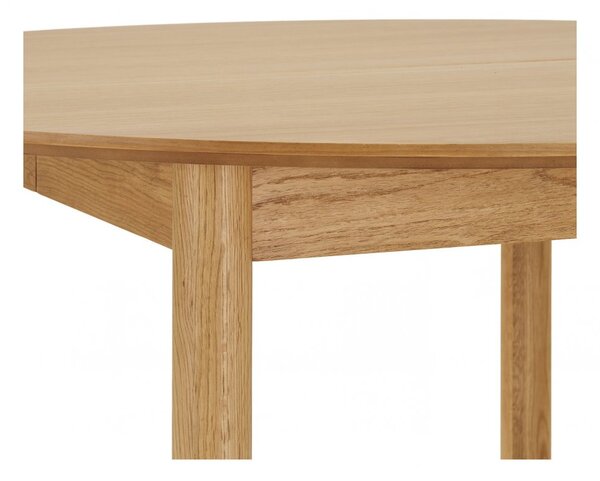 Bundaberg jídelní stůl, dubová dýha, 120/170/220 × 120 × 75 cm – House Nordic