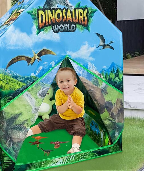 Tg67272 Dětský Domeček Stan Dinosaurus Domácí Zahrada