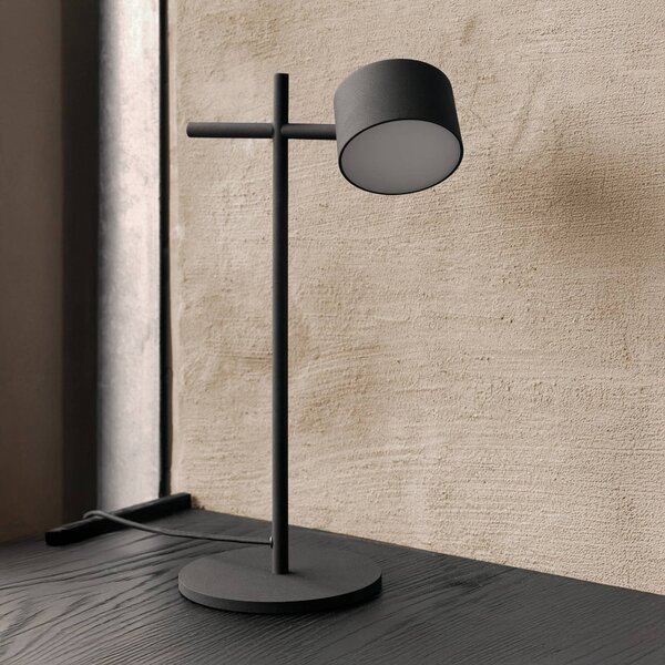 OSRAM LED stolní lampa Decor Kyoto, hliník, černá, stmívatelné, stmívatelný, Černá, Obývací pokoj / jídelna, Hliník, Moderní
