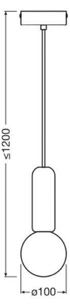 OSRAM závěsné světlo Decor Concrete Mic, šedé, beton, G9, stmívatelný, Hliník / šedá / zinek, Obývací pokoj / jídelna, Beton, Moderní