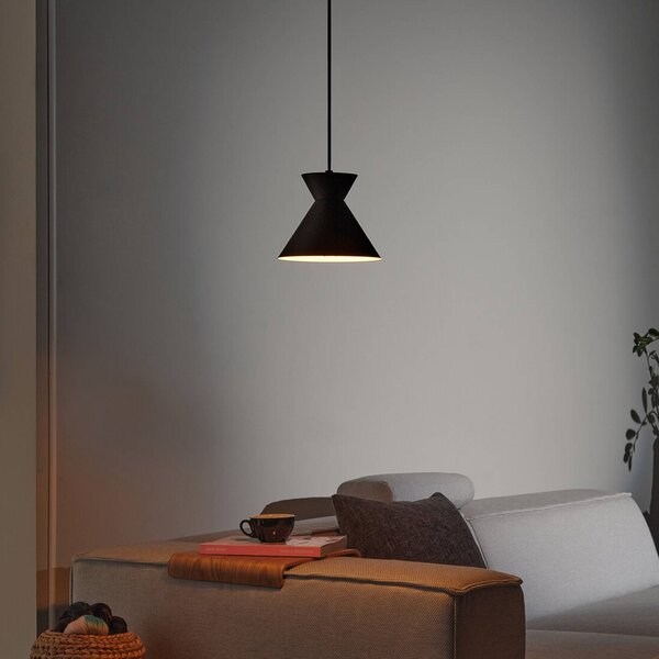 OSRAM Závěsné světlo Decor Waist, ocel, černé, E27, stmívatelný, Černá, Obývací pokoj / jídelna, kov, Moderní