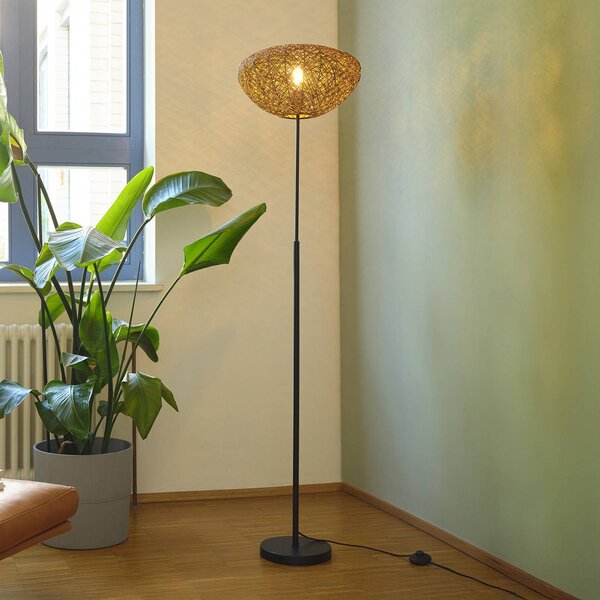 OSRAM Stojací lampa Decor Paper Drop, papír, béžová, E27, Hnědá / rez, Obývací pokoj / jídelna, Papír / lunolit / lunopal, Venkovský / rustikální