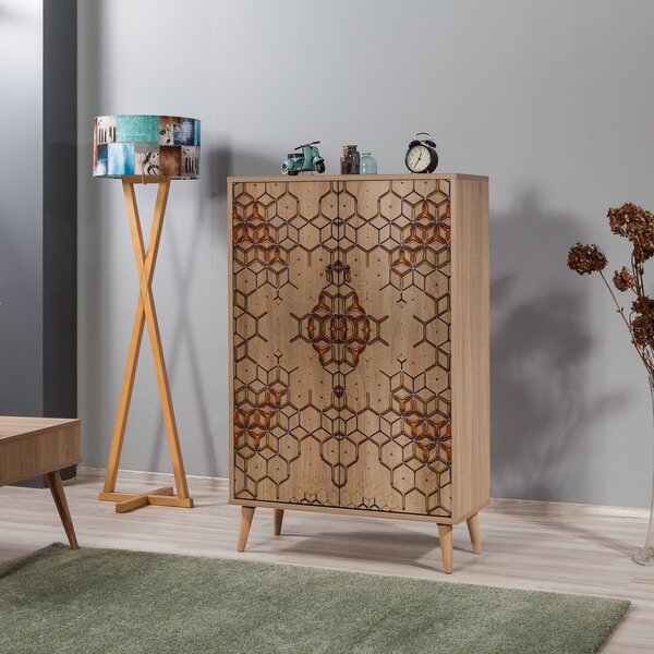 Hanah Home Komoda Multibox 80 cm hnědá