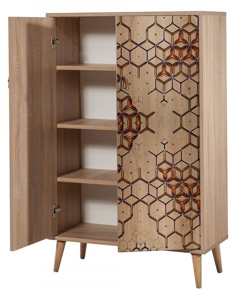 Hanah Home Komoda Multibox 80 cm hnědá