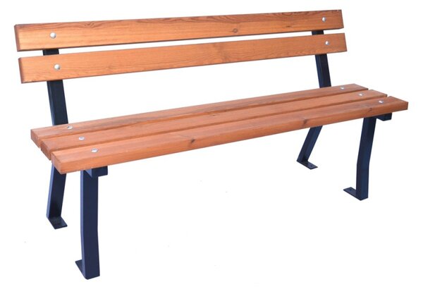 ROJAPLAST Parková lavice - 3848, dřevěná/kovová