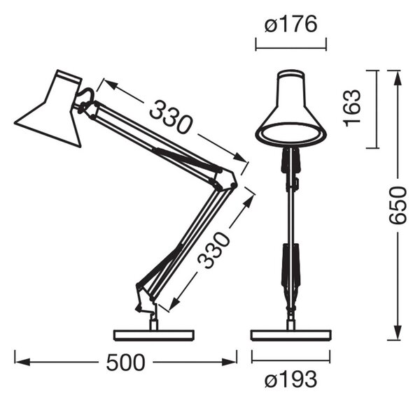 OSRAM LED stolní lampa Office Line Desk Retro, černá 3 000 K, stmívatelný, Černá, Pracovna / kancelář, kov