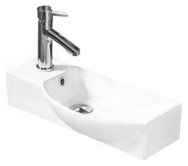 Mexen Hugo umyvadlo na desku pravé 50 x 23 cm bílé - 21255000R