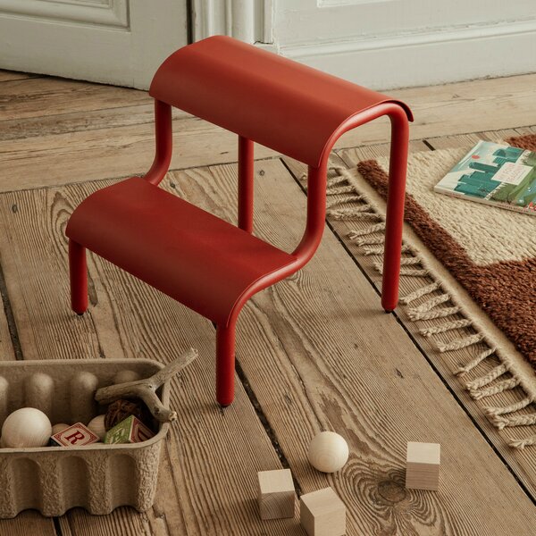 FERM LIVING Stolička Up Step, Poppy Red