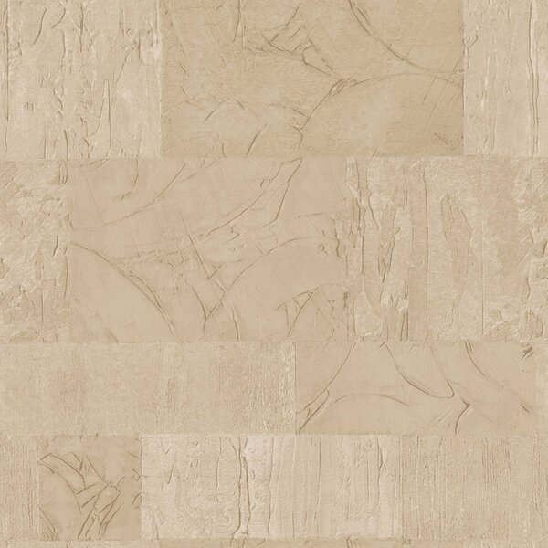 Béžová vliesová tapeta, geometrický vzor, štuk, 24424, Textum, Cristiana Masi by Parato