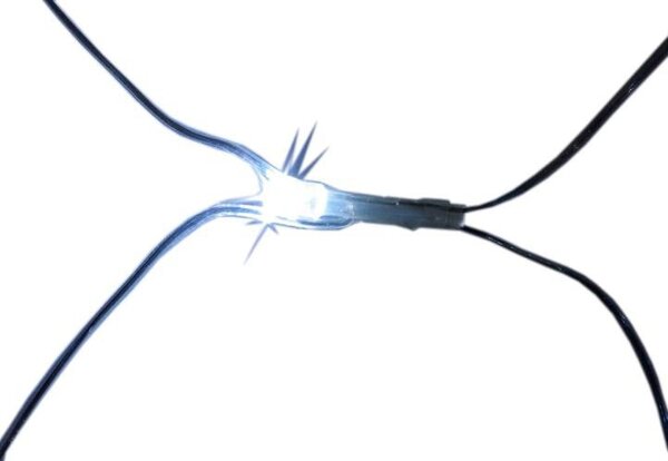 Vánoční LED světelná síť 1,5 x 1,5 m, 100 diod, studeně bílá