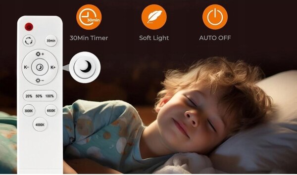 LED Stmívatelné stropní svítidlo LED/30W/230V 3000-6500K pr. 30 cm černá + DO