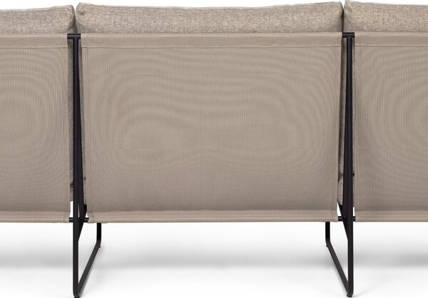 FERM LIVING Zahradní pohovka Desert, Black / Dark Sand
