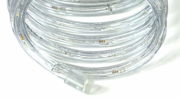 LED světelný kabel 240 diod, 10 m, žlutý