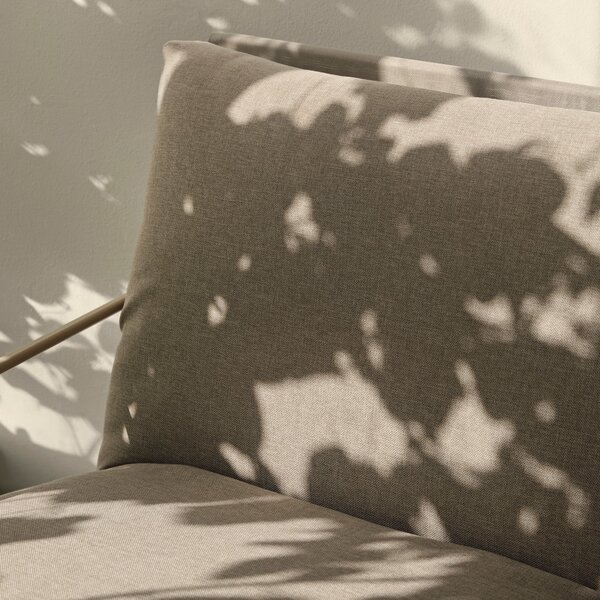 FERM LIVING Zahradní pohovka Desert, Black / Dark Sand
