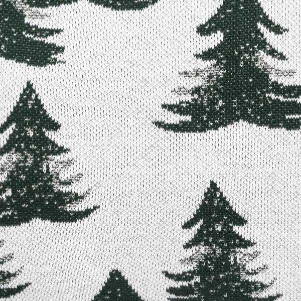 Pletený povlak DESIGN LUREX les zelenostříbrná 45 x 45 cm