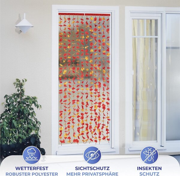 Červený závěs do dveří 90x190 cm Indian Summer – Maximex