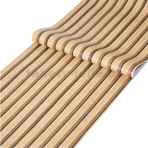 Samolepící tapety 45 cm x 10 m IMPOL TRADE 9342, lamely dub světlý, samolepící tapety
