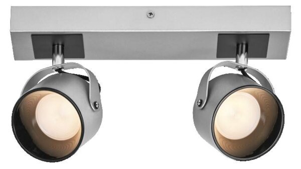 LEDVANCE LED nástěnné a stropní bodové svítidlo Jupiter stříbrné 2 spoty 4058075828223