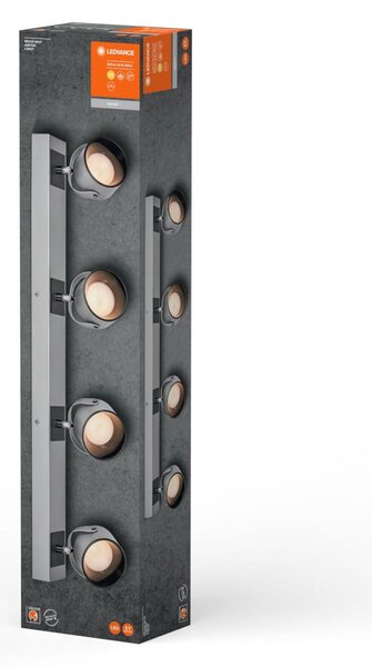 LEDVANCE LED nástěnné a stropní bodové svítidlo Jupiter stříbrné 4 spoty 4058075828261