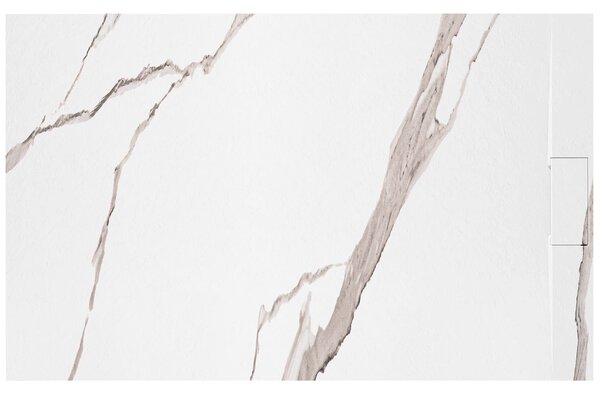 Sprchová vanička Bazalt CARRARA WHITE 80x100
