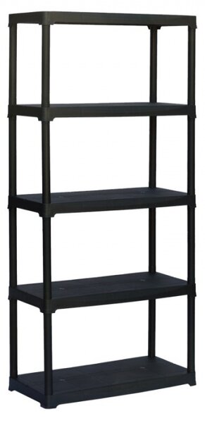 Plastový regál TEMPO 1+1 ZDARMA, 1760 x 800 x 400 mm, 5 polic