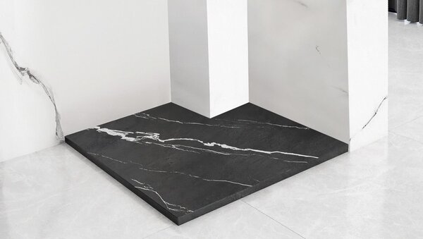 Sprchová vanička Bazalt CARRARA BLACK 90x90