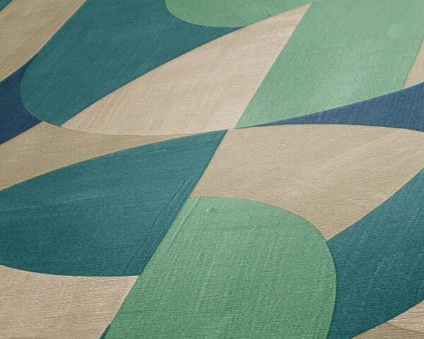 A.S. Création | Vliesová tapeta na zeď French Affair 39932-2 | 0,53 x 10,05 m | krémová, béžová, modrá, zelená, tyrkysová