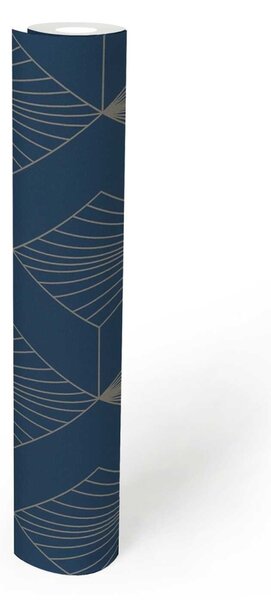 A.S. Création | Vliesová tapeta na zeď French Affair 36710-2 | 0,53 x 10,05 m | modrá, zlatá