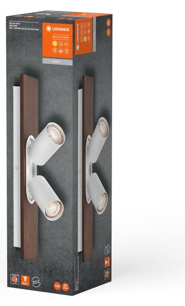 LEDVANCE LED nástěnné a stropní bodové svítidlo Mercury GU10 bílé 2x3.4W 927 DIM 4058075833579