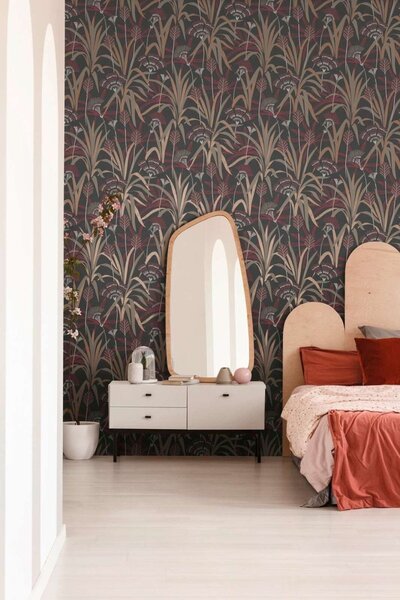 A.S. Création | Vliesová tapeta na zeď French Affair 39936-4 | 0,53 x 10,05 m | černá, šedá, měděná, vínová, bílá